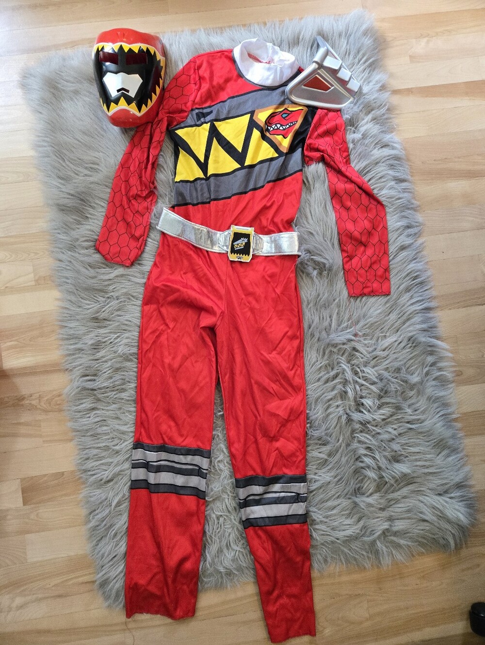 Power Rangers Red Ranger Dino Charge Halloween Costume Kids